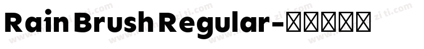 Rain Brush Regular字体转换